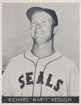 1957 Golden State Dairy San Francisco Seals #NNO Marty Keough Front