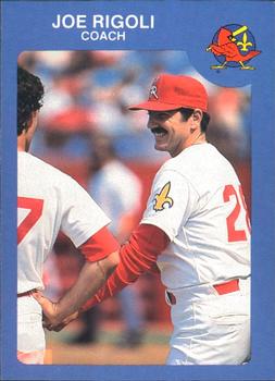 1985 Riley's Sports Gallery Louisville Redbirds #2 Joe Rigoli Front