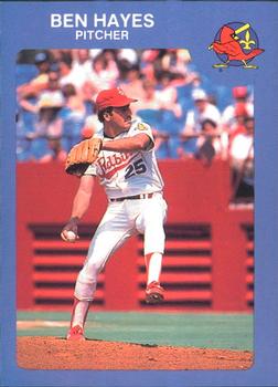 1985 Riley's Sports Gallery Louisville Redbirds #25 Ben Hayes Front