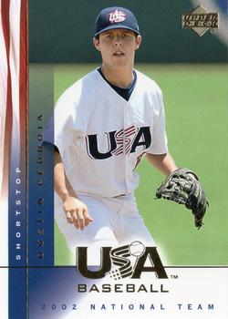 2002 Upper Deck USA Baseball National Team #17 Dustin Pedroia Front