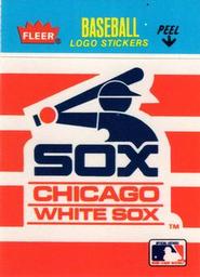 1986 Fleer Classic Miniatures - Logo Stickers (Stripes) #NNO Chicago White Sox Front