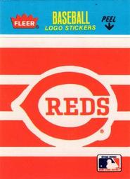 1986 Fleer Classic Miniatures - Logo Stickers (Stripes) #NNO Cincinnati Reds Front