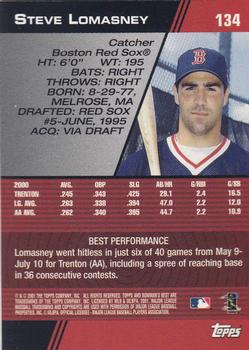 2001 Bowman's Best #134 Steve Lomasney Back