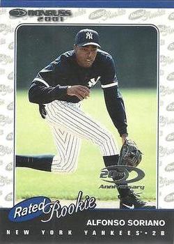 2001 Donruss #193 Alfonso Soriano Front