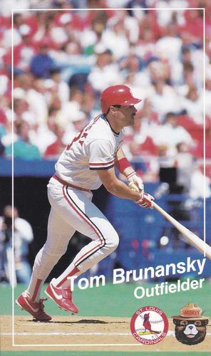 1988 St. Louis Cardinals Smokey #25 Tom Brunansky Front