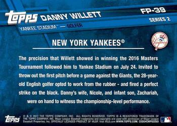2017 Topps - First Pitch #FP-39 Danny Willett Back