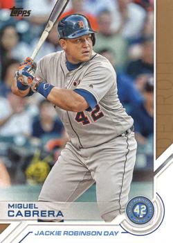 2017 Topps - Jackie Robinson Day #JRD-7 Miguel Cabrera Front