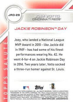 2017 Topps - Jackie Robinson Day #JRD-29 Joey Votto Back