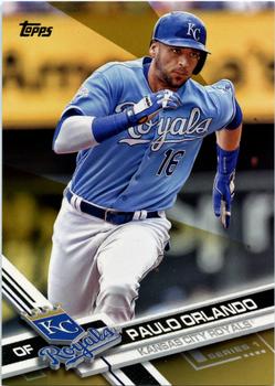 2017 Topps - Gold #41 Paulo Orlando Front