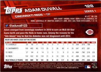 2017 Topps - Gold #128 Adam Duvall Back