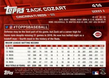 2017 Topps - Gold #414 Zack Cozart Back