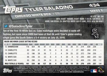 2017 Topps - Gold #434 Tyler Saladino Back
