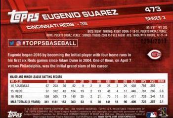 2017 Topps - Gold #473 Eugenio Suarez Back