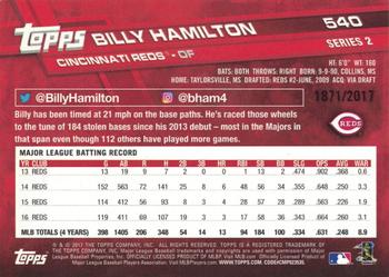 2017 Topps - Gold #540 Billy Hamilton Back