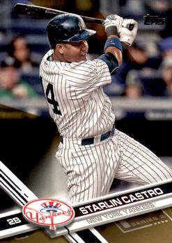 2017 Topps - Gold #556 Starlin Castro Front