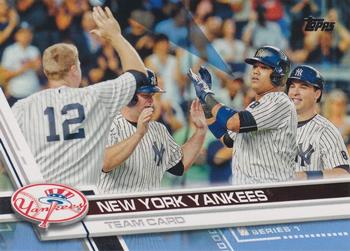 2017 Topps - Father's Day Powder Blue #249 New York Yankees Front