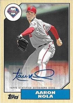 2017 Topps - 1987 Topps Baseball 30th Anniversary Autographs #1987A-AN Aaron Nola Front