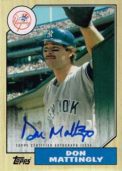 2017 Topps - 1987 Topps Baseball 30th Anniversary Autographs #1987A-DMA Don Mattingly Front