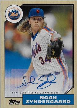 2017 Topps - 1987 Topps Baseball 30th Anniversary Autographs #1987A-NS Noah Syndergaard Front
