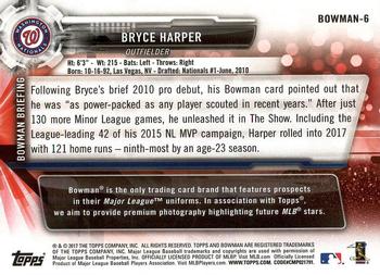 2017 Topps - Bowman Then & Now #BOWMAN-6 Bryce Harper Back