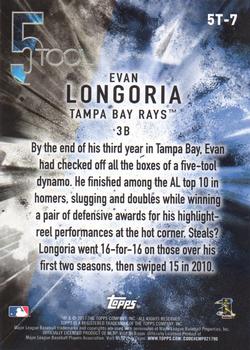 2017 Topps - 5 Tool #5T-7 Evan Longoria Back