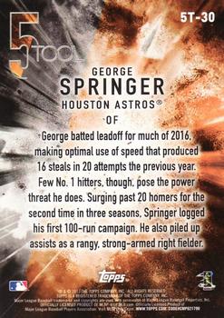 2017 Topps - 5 Tool #5T-30 George Springer Back