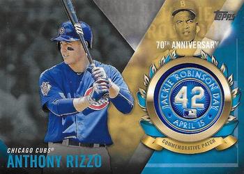 2017 Topps - Jackie Robinson Day Commemorative Logo Patches #JRPC-ARI Anthony Rizzo Front