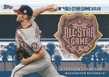 2017 Topps - MLB All-Star Team Medallion Relics #MLBAS-SS Stephen Strasburg Front