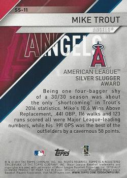 2017 Topps - Silver Slugger Awards #SS-11 Mike Trout Back