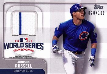 2017 Topps - World Series Champion Relics #WCR-ARU Addison Russell Front