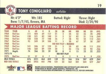 2001 Fleer Boston Red Sox 100th Anniversary #19 Tony Conigliaro Back