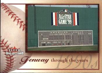 2001 Fleer Boston Red Sox 100th Anniversary #95 Fenway Park Front