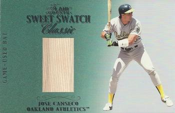 2003 Flair Greats - Sweet Swatch Classic Bat #NNO Jose Canseco Front