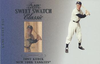 2003 Flair Greats - Sweet Swatch Classic Bat Image #NNO Tony Kubek Front