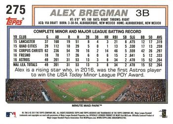 2017 Topps Archives #275 Alex Bregman Back