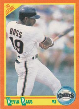 1990 Score Rookie & Traded #2T Kevin Bass Front