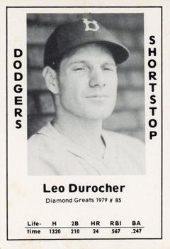1979 TCMA Diamond Greats #85 Leo Durocher Front