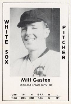 1979 TCMA Diamond Greats #128 Milt Gaston Front