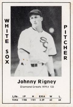 1979 TCMA Diamond Greats #133 Johnny Rigney Front