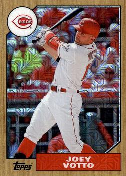 2017 Topps - 1987 Topps Baseball 30th Anniversary Chrome Silver Pack (Series One) #87-JV Joey Votto Front