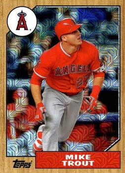 2017 Topps - 1987 Topps Baseball 30th Anniversary Chrome Silver Pack (Series One) #87-MT Mike Trout Front