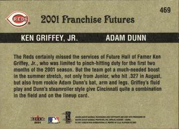 2001 Fleer Platinum #469 Ken Griffey, Jr. / Adam Dunn Back