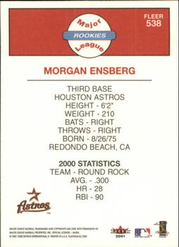 2001 Fleer Platinum #538 Morgan Ensberg Back