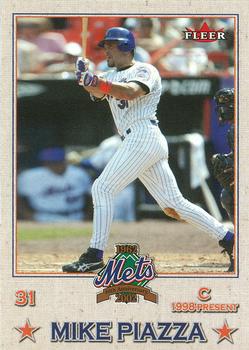 2002 Fleer Mets All-Amazin' 40th Anniversary Team #6 Mike Piazza Front