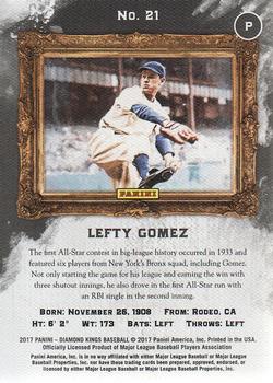 2017 Panini Diamond Kings #21 Lefty Gomez Back