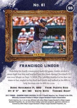 2017 Panini Diamond Kings #61 Francisco Lindor Back