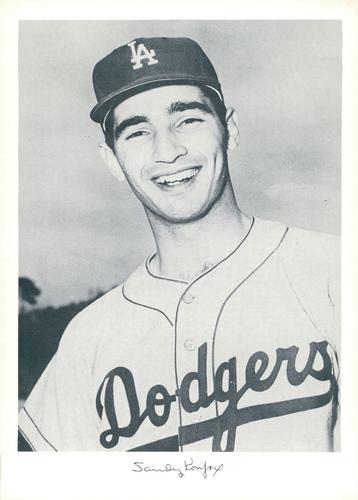 1962 Danny Goodman Los Angeles Dodgers Set D #NNO Sandy Koufax Front