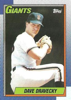 1990 Topps #124 Dave Dravecky Front