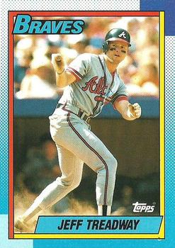 1990 Topps #486 Jeff Treadway Front