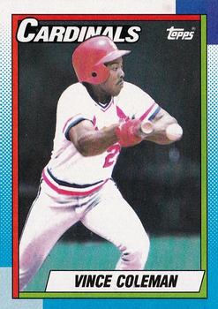 1990 Topps #660 Vince Coleman Front